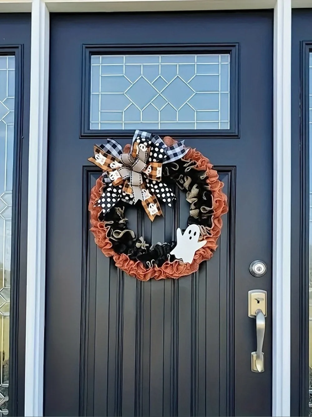 Halloween Decorative Ghost Wreath